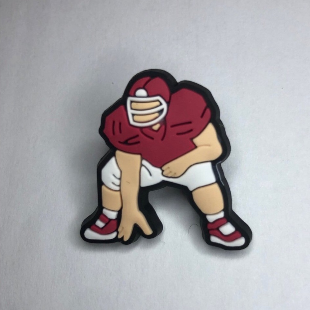5/$10 Football player crocs shoe charm/jibbitz